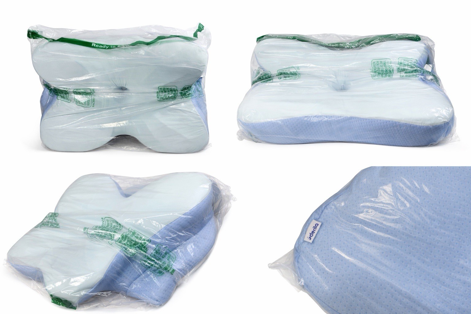 Derila Ergo Neck Pillow Contour Standard Size Memory Foam 21x14x4 In/ 54x36x12cm