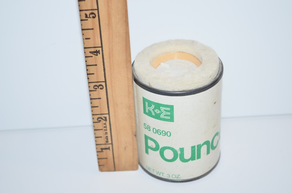 Vtg K&E Drafting Lettering Inking Powder Pounce 3/4 Full