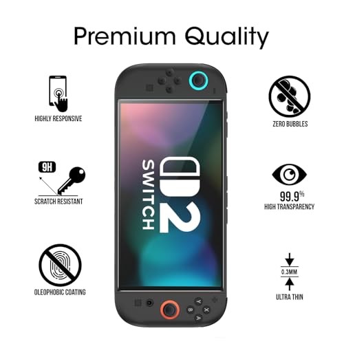 Tempered Glass Screen Protector Compatible with Nintendo Switch 2 SWTCH2-7.9"