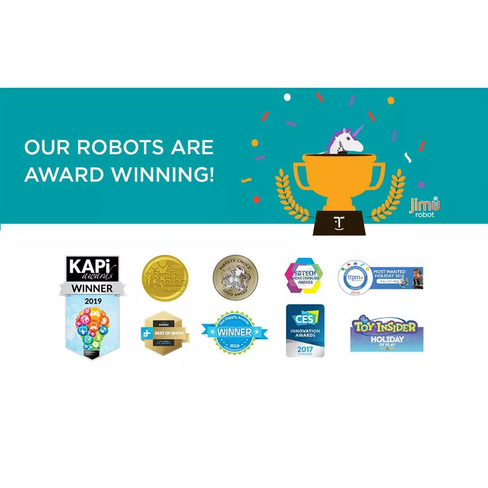 Jimu Robot UnicornBot Kit Buildable Interactive Robots Blockly Coding STEM