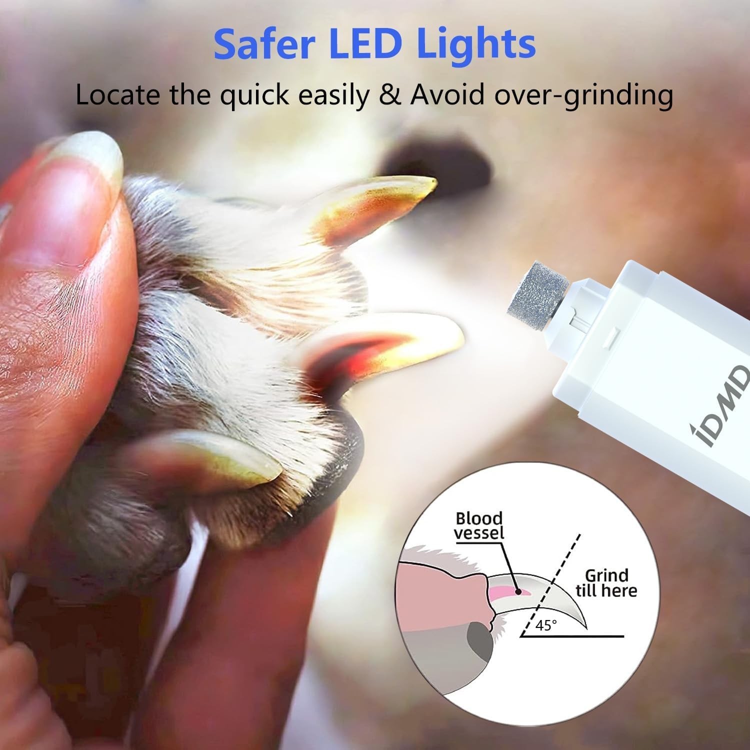 Upgraded Silent Groom Pro Nail Grinder Heusom Silent Grind Pro for Dogs Nail NEW