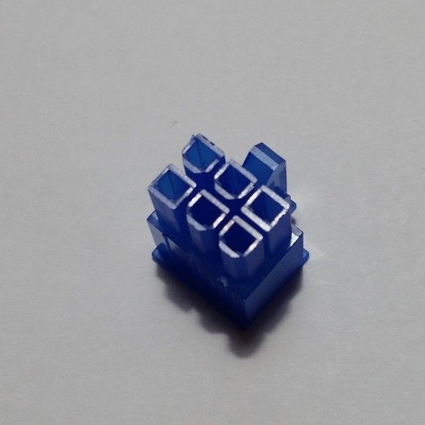 6-pin BLUE Female ATX connector (multiple quantities) for PCI-E/extension cable