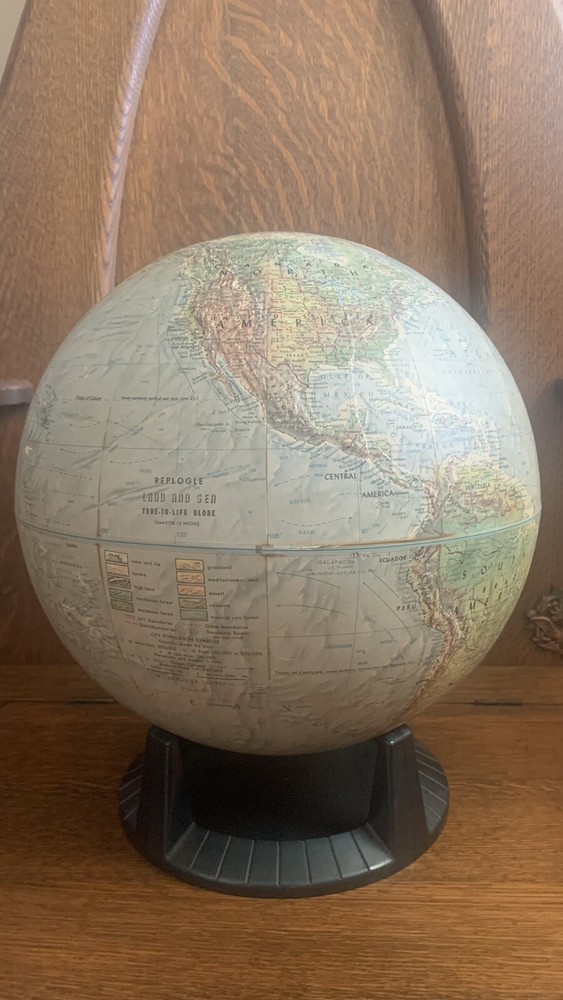 ORIGINAL Vintage Replogle Desktop Globe