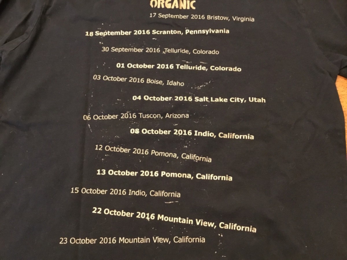 Neil Young Promise Of Real Tour Shirt 2016 L Large Telluride Shoreline XL poster