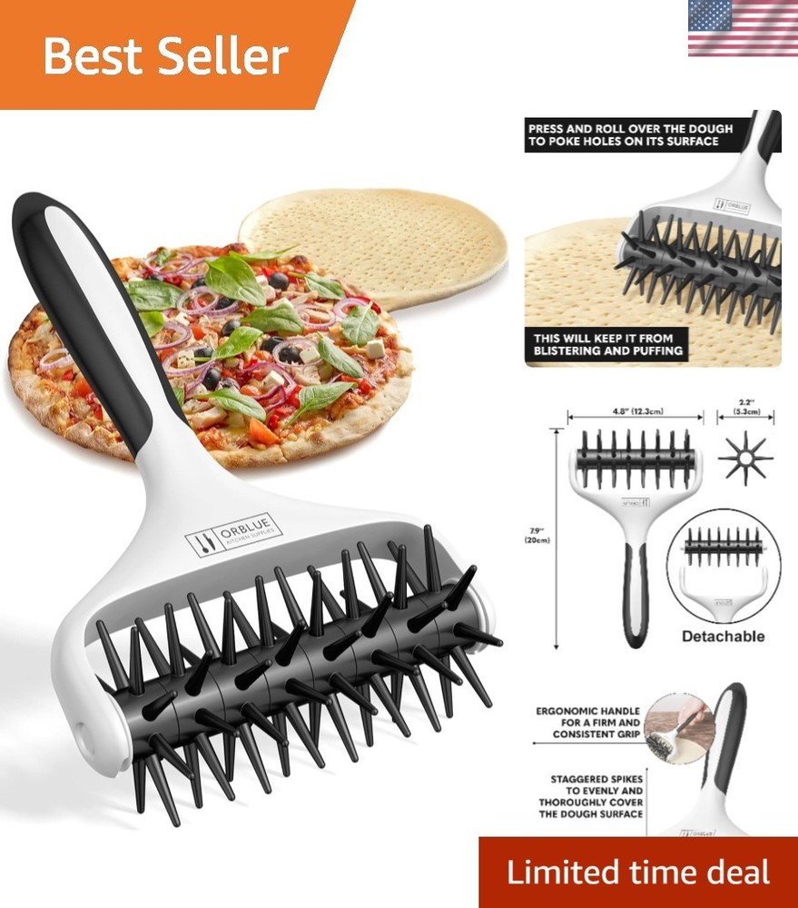 Pizza Dough Docker Roller - Achieve Perfect Crusts with Effortless Precision