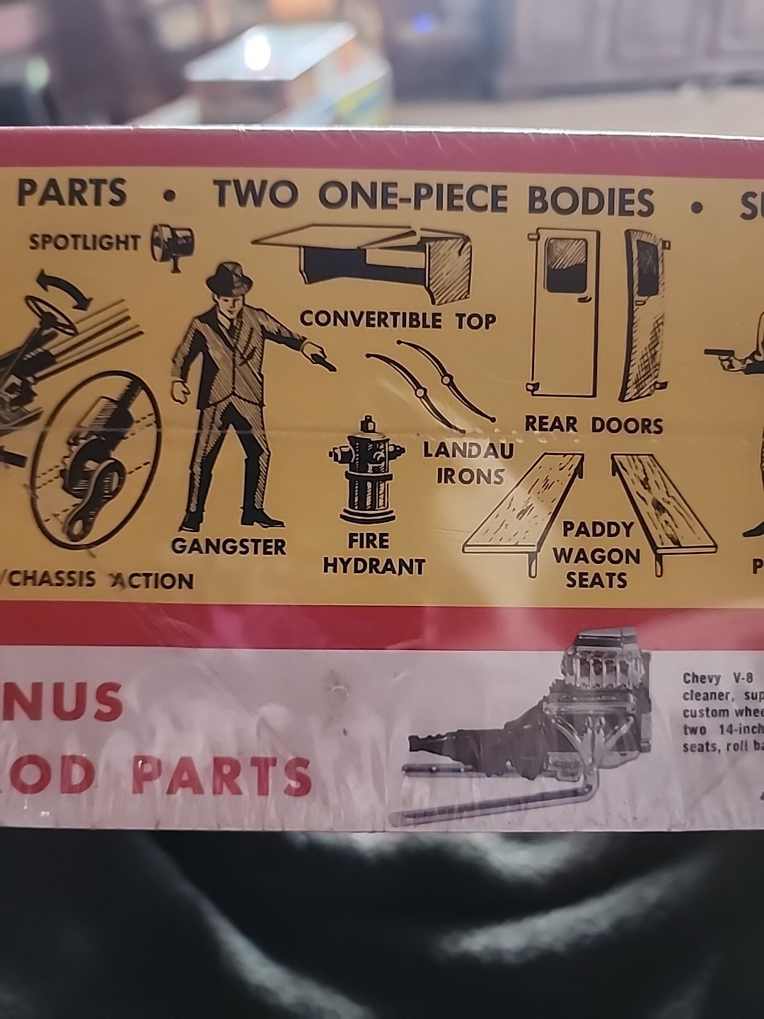 1960s ORIGINAL VINTAGE NOS, MIB.GANGBUSTERS 32 CHEVY CABRIOLET/PANEL TRUCK KIT