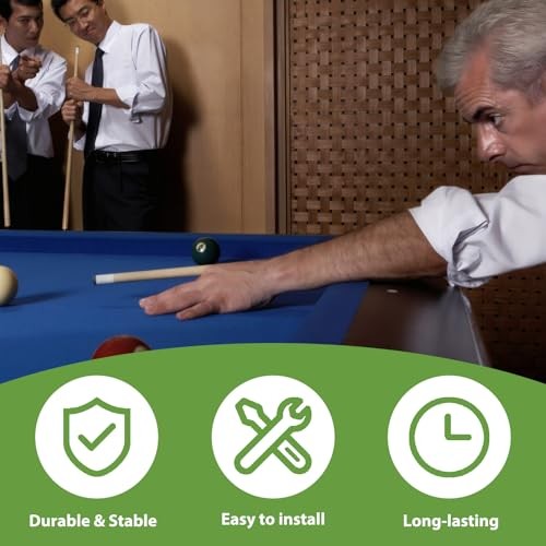 Multi-Size Screw-On Pool Cue Tips & Ferrules Kit - 12 Pack