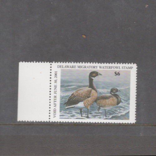 Delaware State Duck Stamp 2000 $6.00 at face value