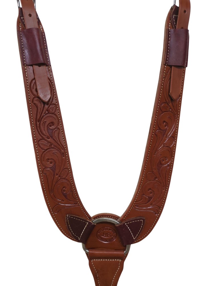 HR Saddlery Large Pulling Collar Tooled 6060-SW-06