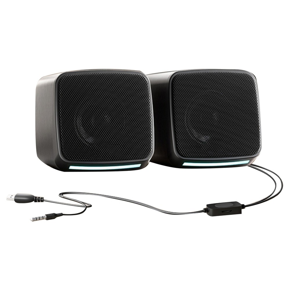 For Laptop 1 Pair USB Powered Computer Speakers with Easy Volume Control