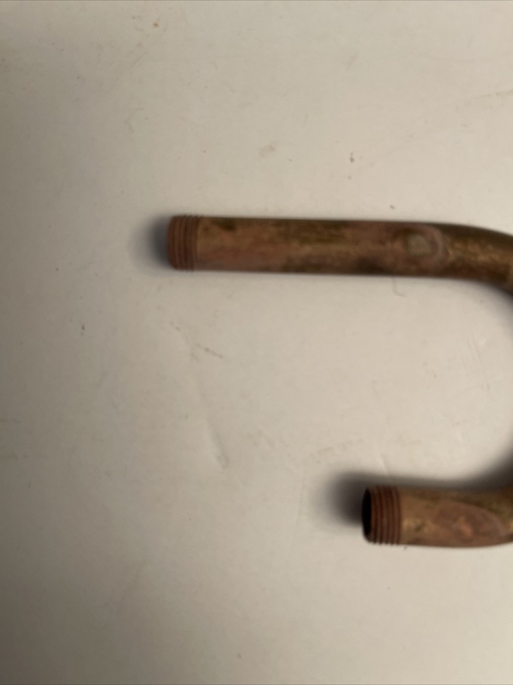 2 PCS -UNF SOLID BRASS 3 INCH LONG 1/8 IPS J Shape Arm With 3/16” Thread -