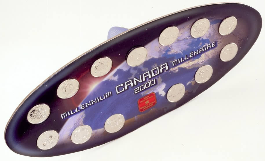 Canada  25c 2000 Millennium Commemorative Set - Uncirculated Coins