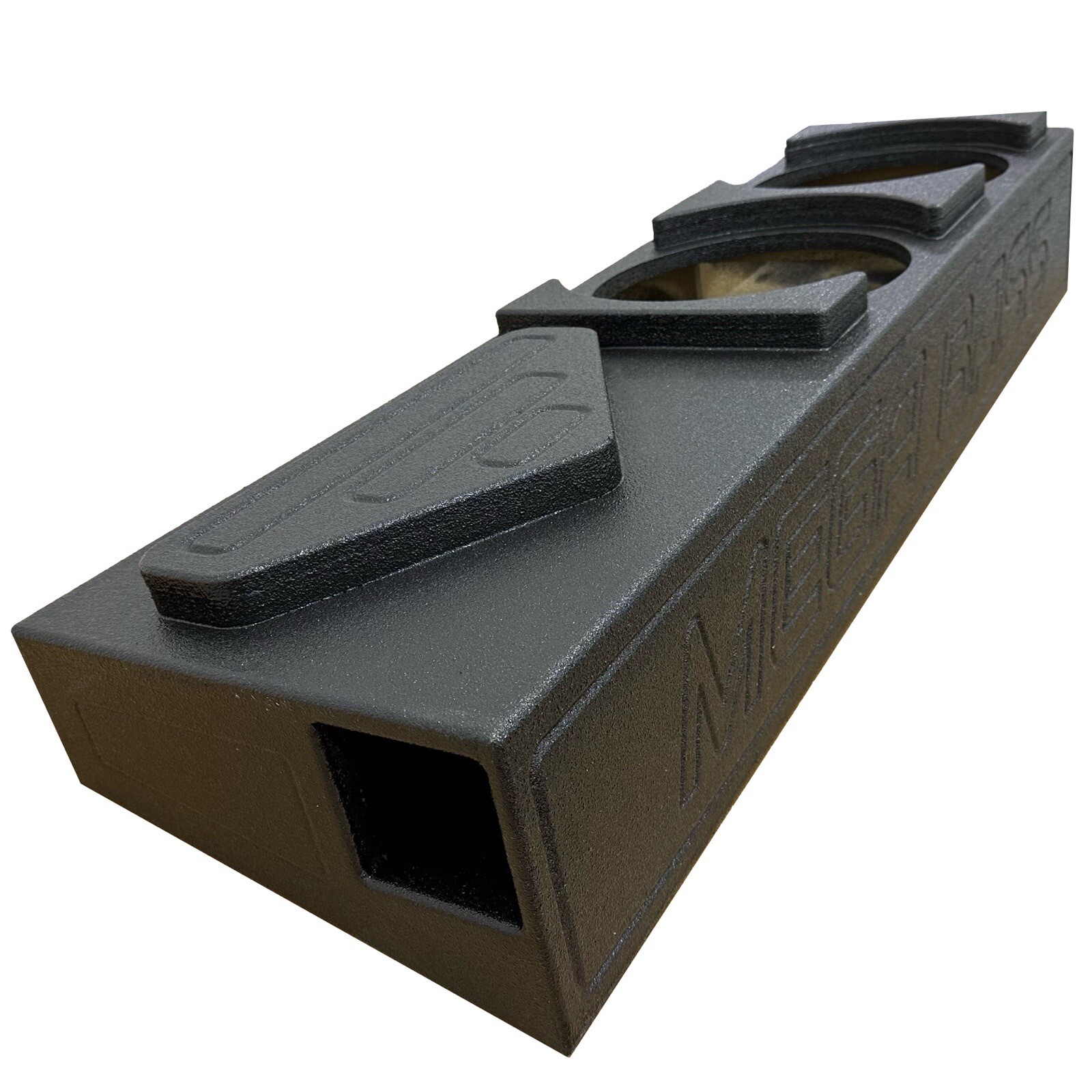 Mega Bass Subwoofer Box Ford F150 09-23 F250 17-23 Crew Cab 2x12 Ported Upfire