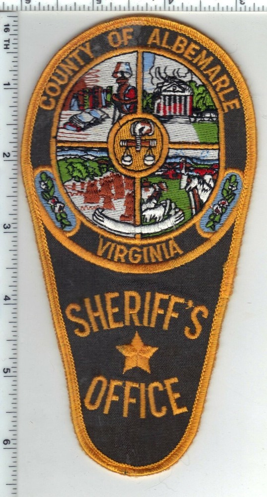 Albemarle County Sheriff's Office (Virginia) Uniform Take-Off Shoulder Patch