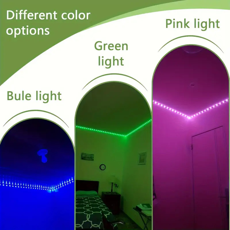 50 Ft LED Strip Lights, with 44 Keys Remote Control, Dimmable RGB Color Changing