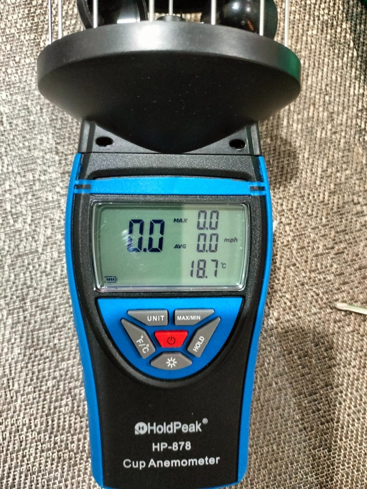 Cup Anemometer Handheld Digital Duct Wind Speed Meter Anemometer HP-878
