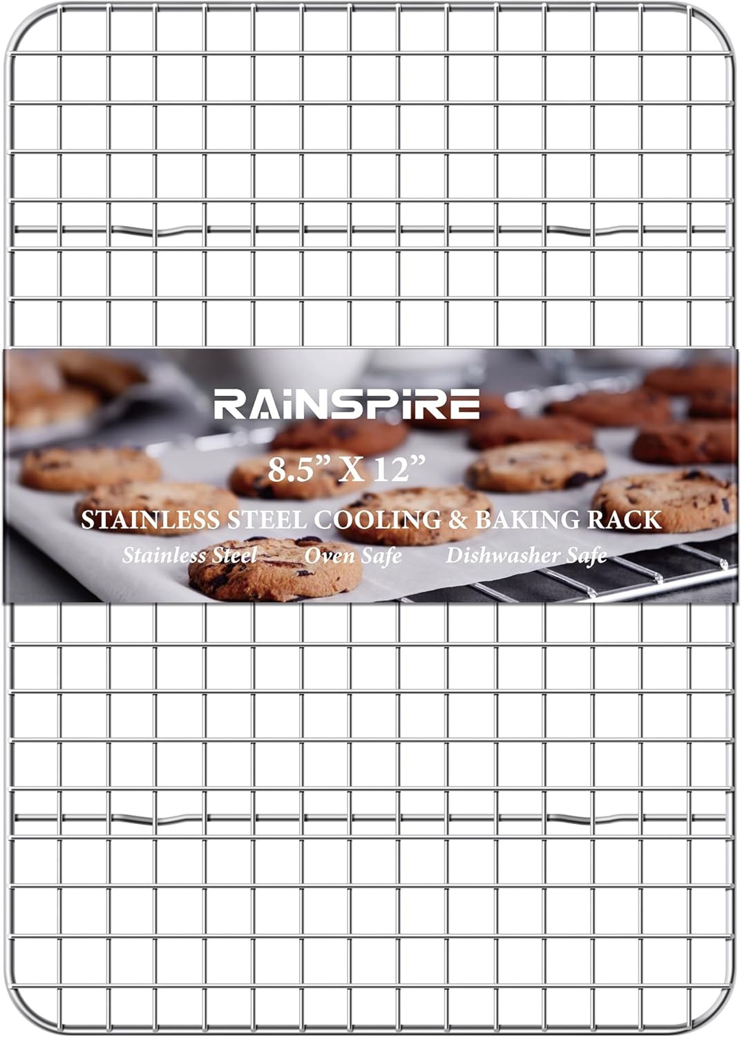 Stainless Steel Heavy Duty Cooling Rack, Fits Quarter Sheet Pan (8.5" X 12")