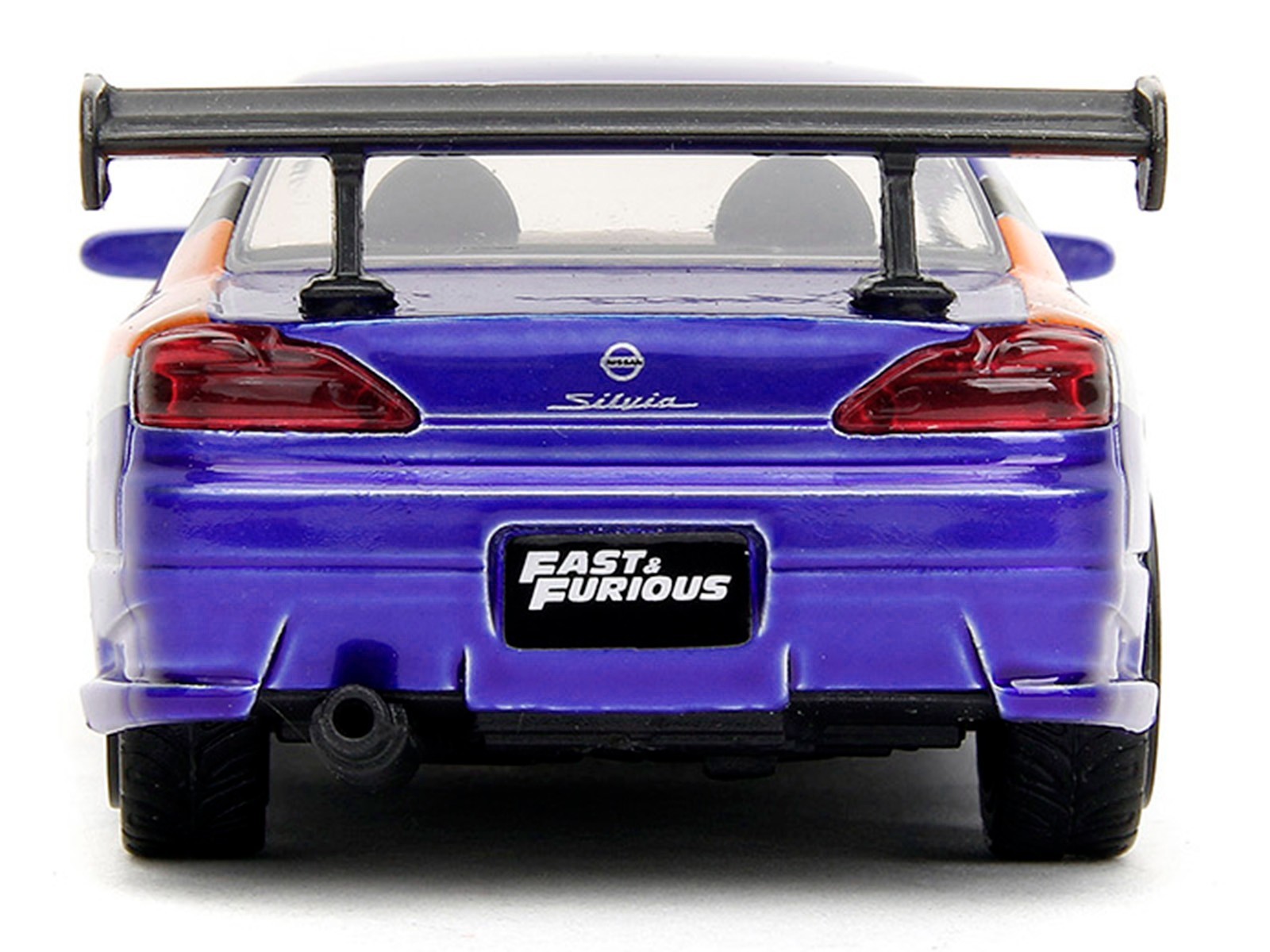 2001 NISSAN SILVIA S15 RHD BLUE "FAST & FURIOUS" 1/32 DIECAST CAR BY JADA 34446