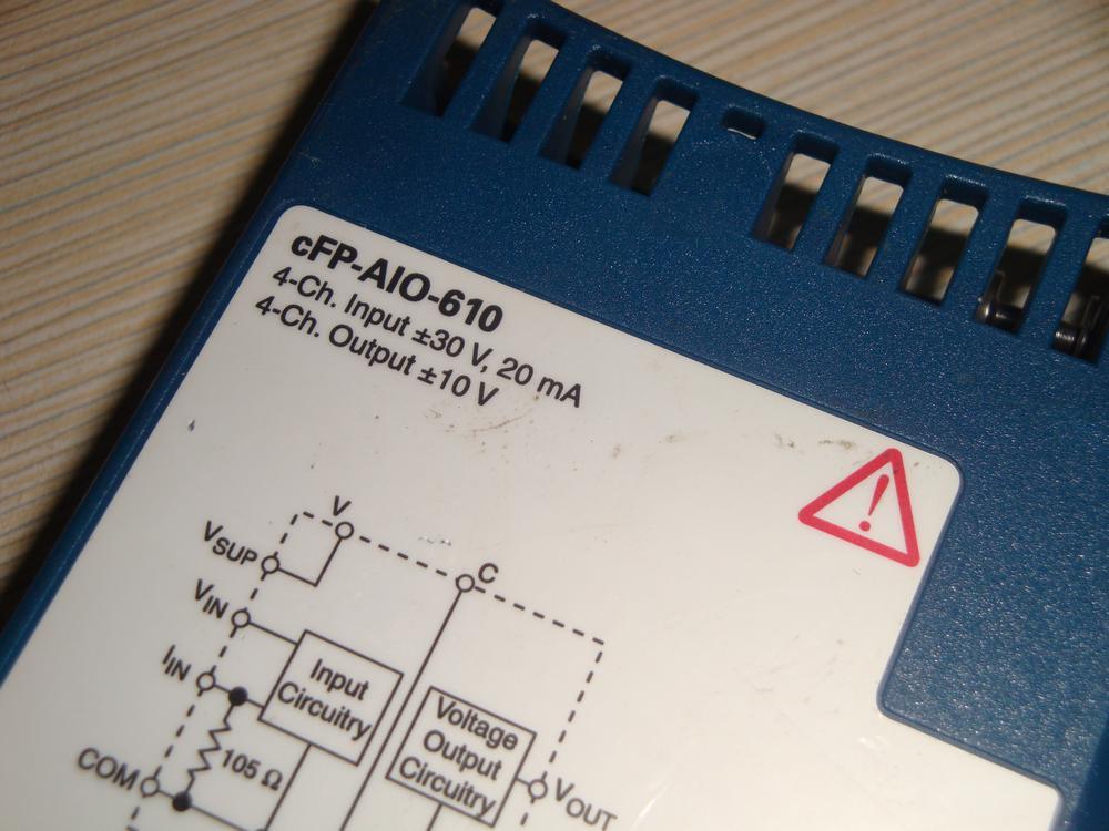 NI cFP-AIO-610 4-Ch Analog Input/Output Module For Compact FieldPoint