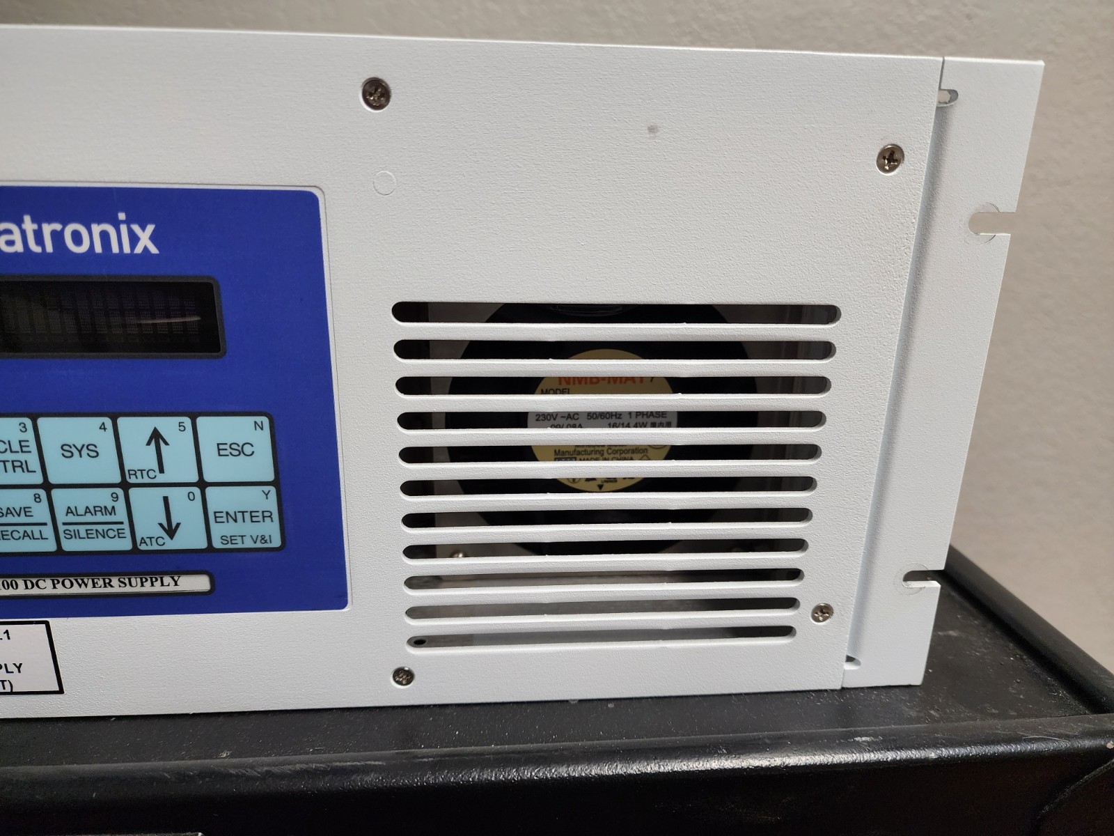 Dynatronix CRS12-100 DC Power Supply, Output 12V 100A