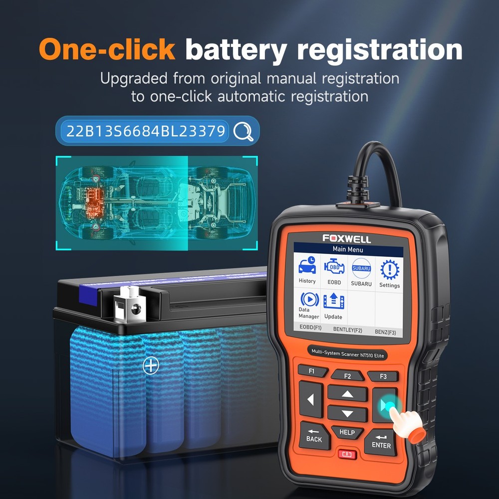 FOXWELL OBD2 Scanner for Mercedes-Benz Car Diagnostic Code Reader All System DPF