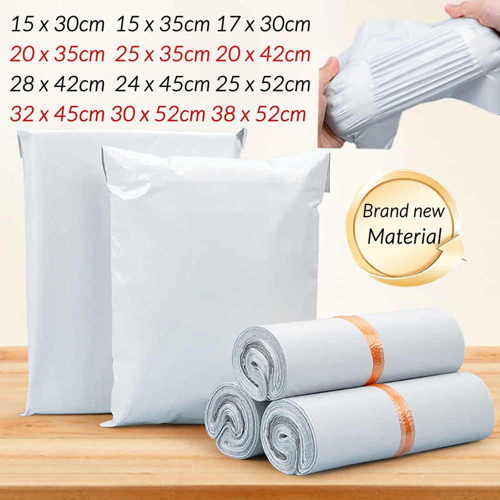 Postal Post Packaging Bags Plastic Parcel Mailing Packing Postage Self Seal