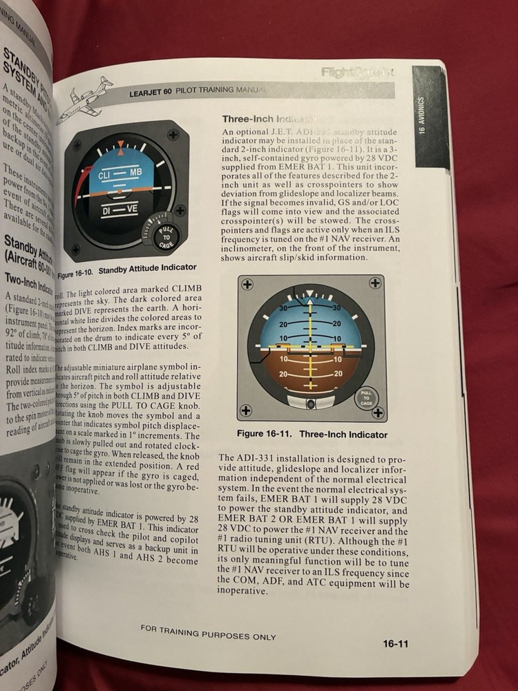 LearJet 60 Pilot Training Manual, Vol. 1 Operational Information Third Edition