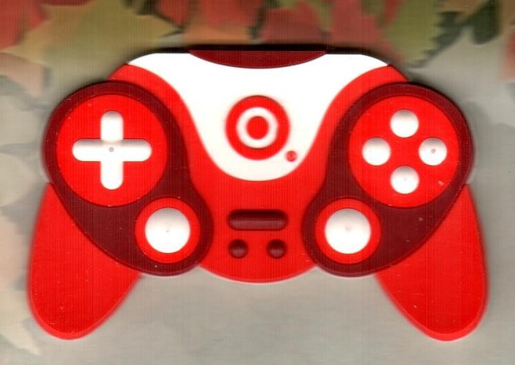 TARGET Video Game Controller ( 2006 ) Die-Cut Rubber Gift Card ( $0 )