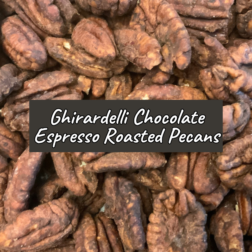 ROASTED PECANS Ghirardelli Chocolate Espresso