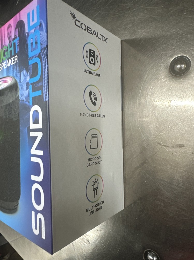 Cobaltx Led Light Wireless Speaker Soundtube