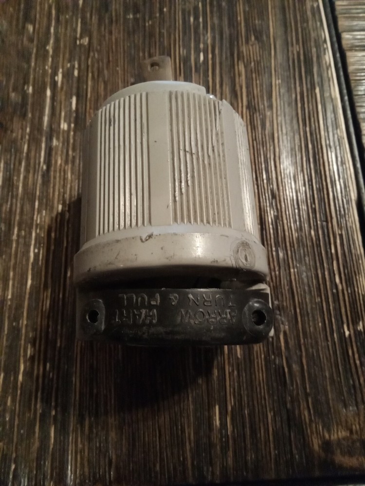 Arrow Hart Male Turn & Pull Plug 30A 480v 3ø GR'DG