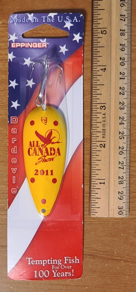 Eppinger Dardevle spoon All Canada Show 2011 yellow