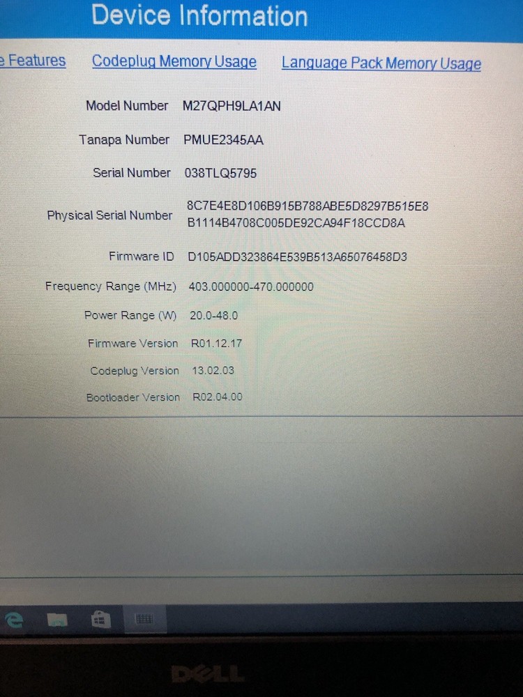 Motorola XPR4550 UHF