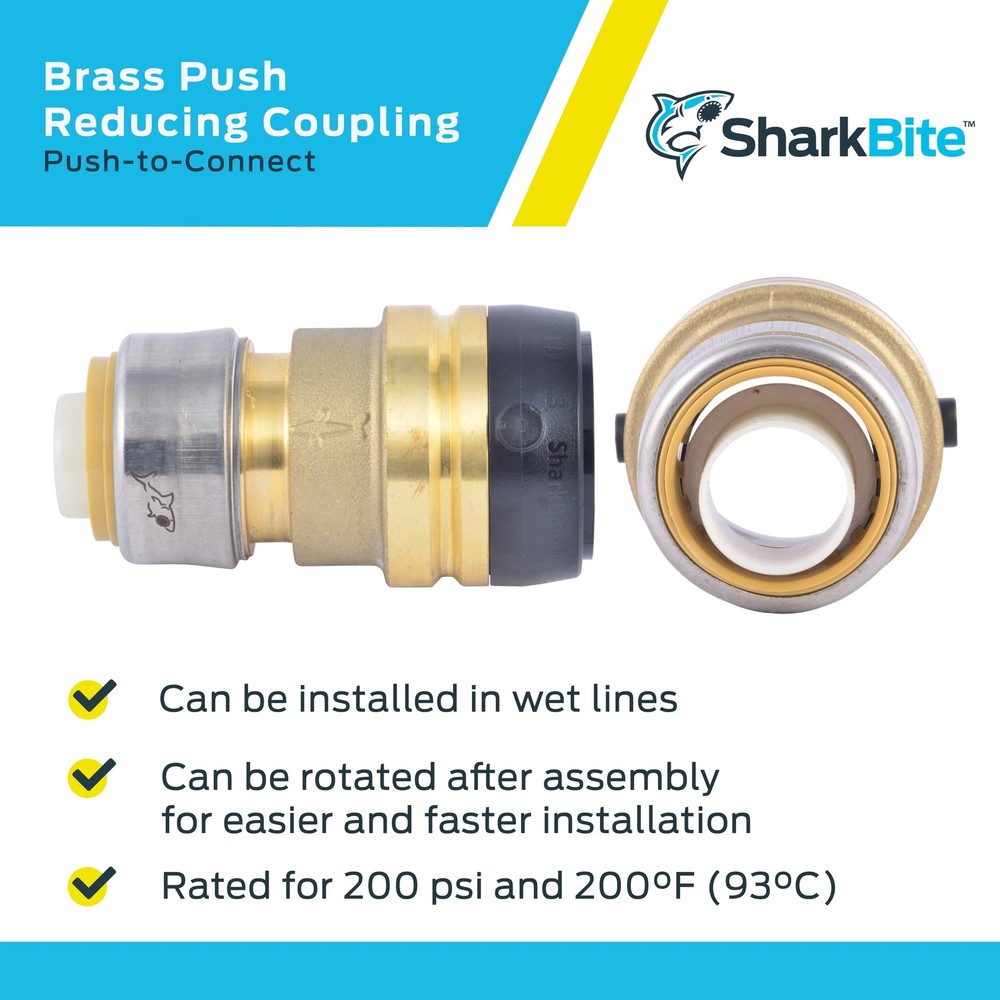 Reducing Coupling set 1-1/4x1 Inch SharkBite hardware fitting