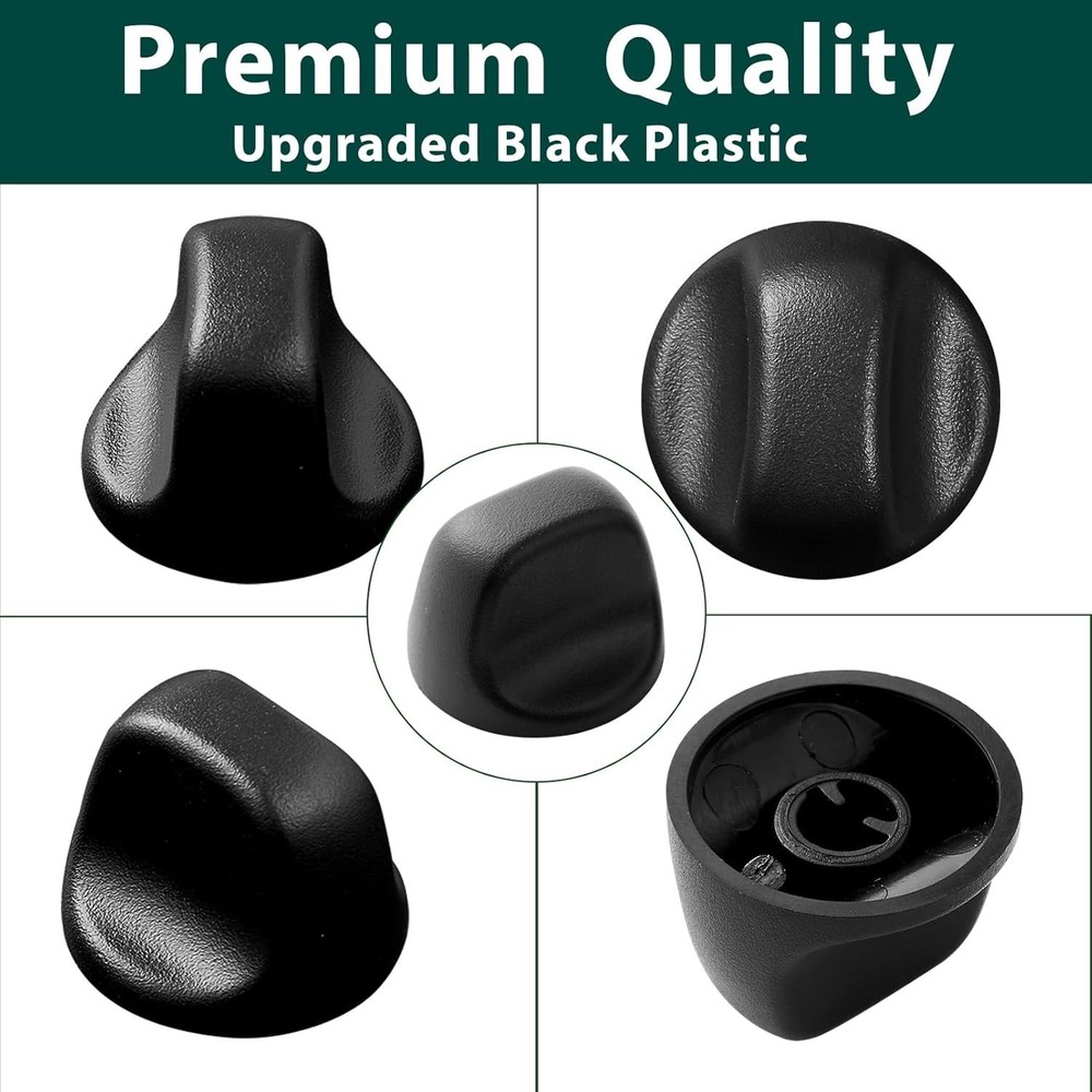 2-Pack S99360232 Range Hood Knobs Black Fits Broan Nutone Vent Fan Replacement