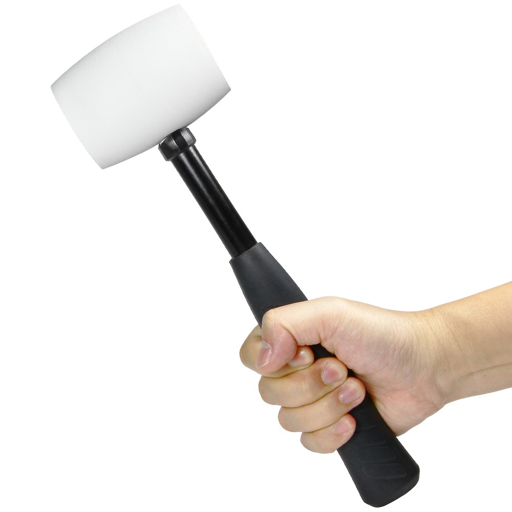Powerbuilt 16 Ounce White Rubber Mallet - 648336