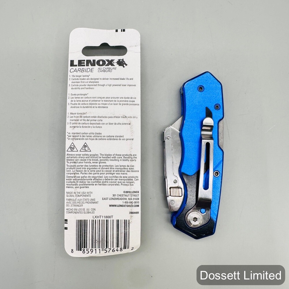 KOBALT Quick Change Folding Lockback Utility Knife - 10 Pack Blades