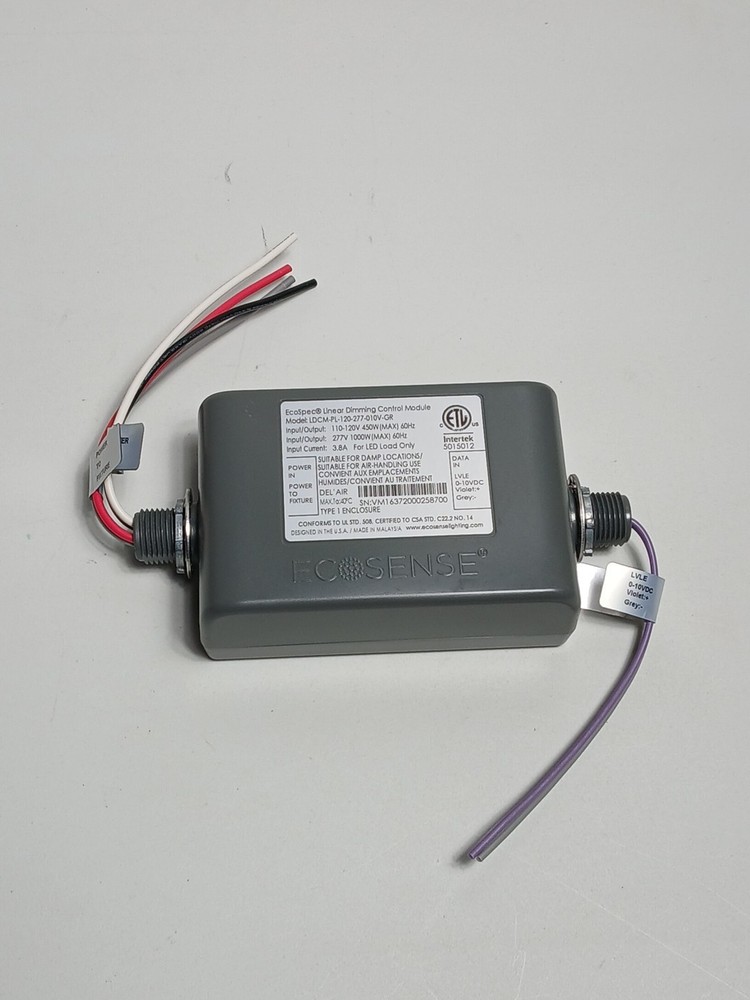 Ecosense LDCM-PL-120-277-010V-GR EcoSpec Linear Dimming Control Module