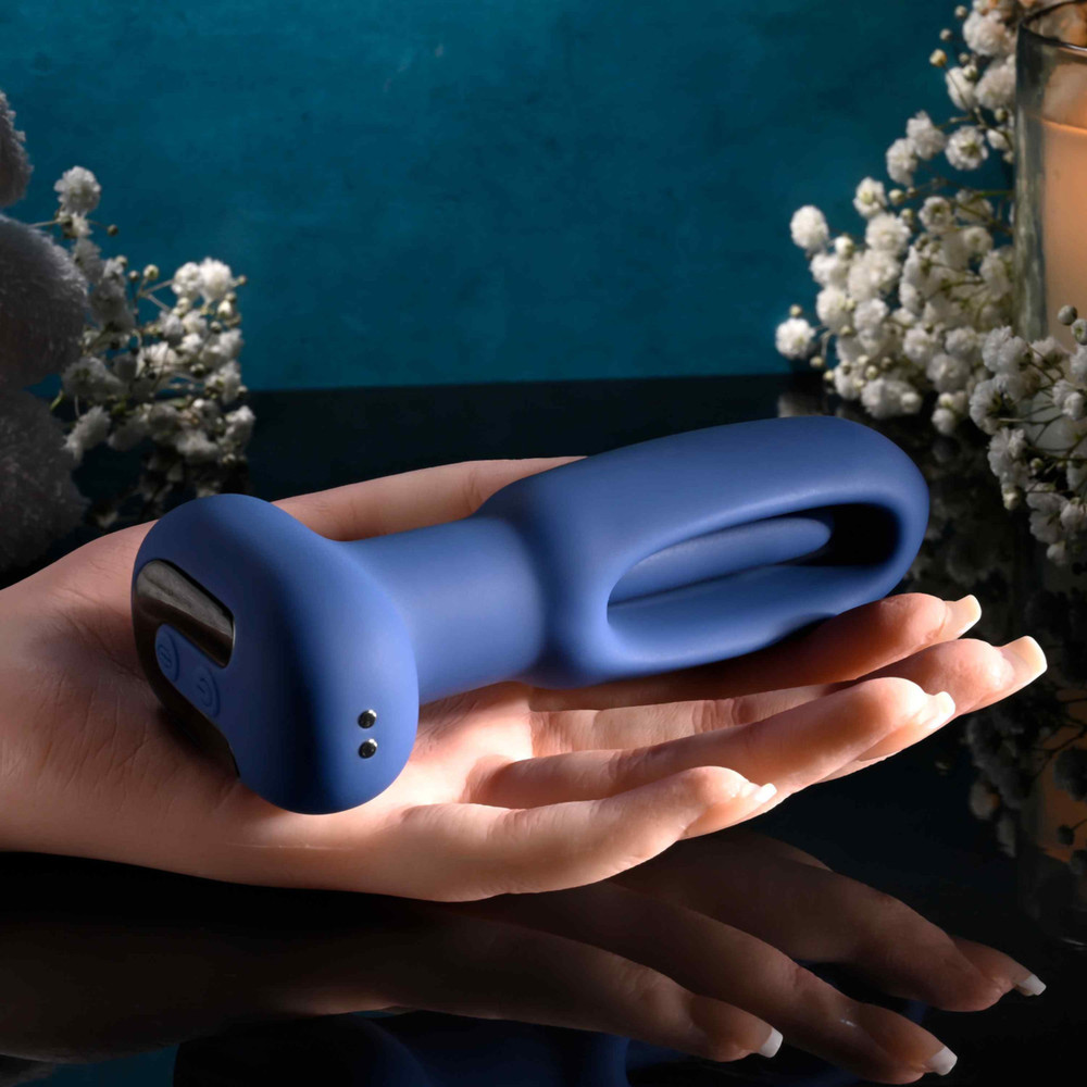 Remote Control Waterproof Vibrating Flapping Butt Plug Multi-speed Anal Vibrator