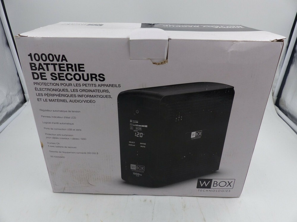 WBOX BATTERY BACKUP STANDBY UPS  600W LINE INTERACTIVE