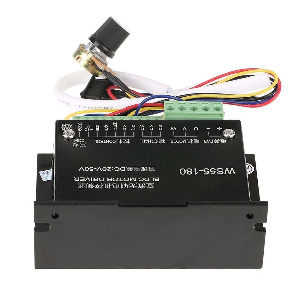 DC 20V-50V WS55-180 CNC Brushless Spindle BLDC Electromotor Driver Controller