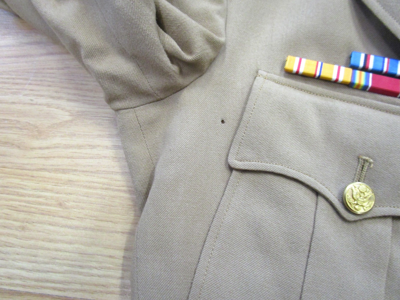 Lot of 2 US Army Wool Officer Jackets 1940's WWII Military Collectibles 36R