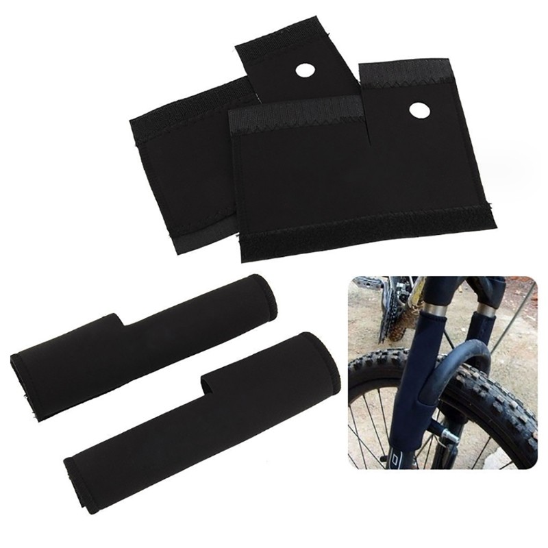 1 Pair Bicycles Front Fork Protector Sleeve Bike Front Fork Protective Pad