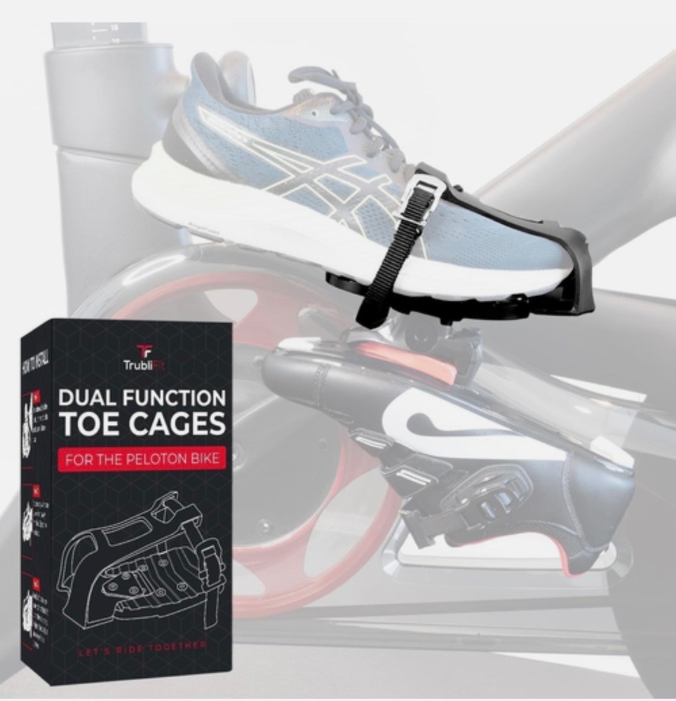 Dual Function Toe Cages - Convert Peloton Pedals to Two Sided or...