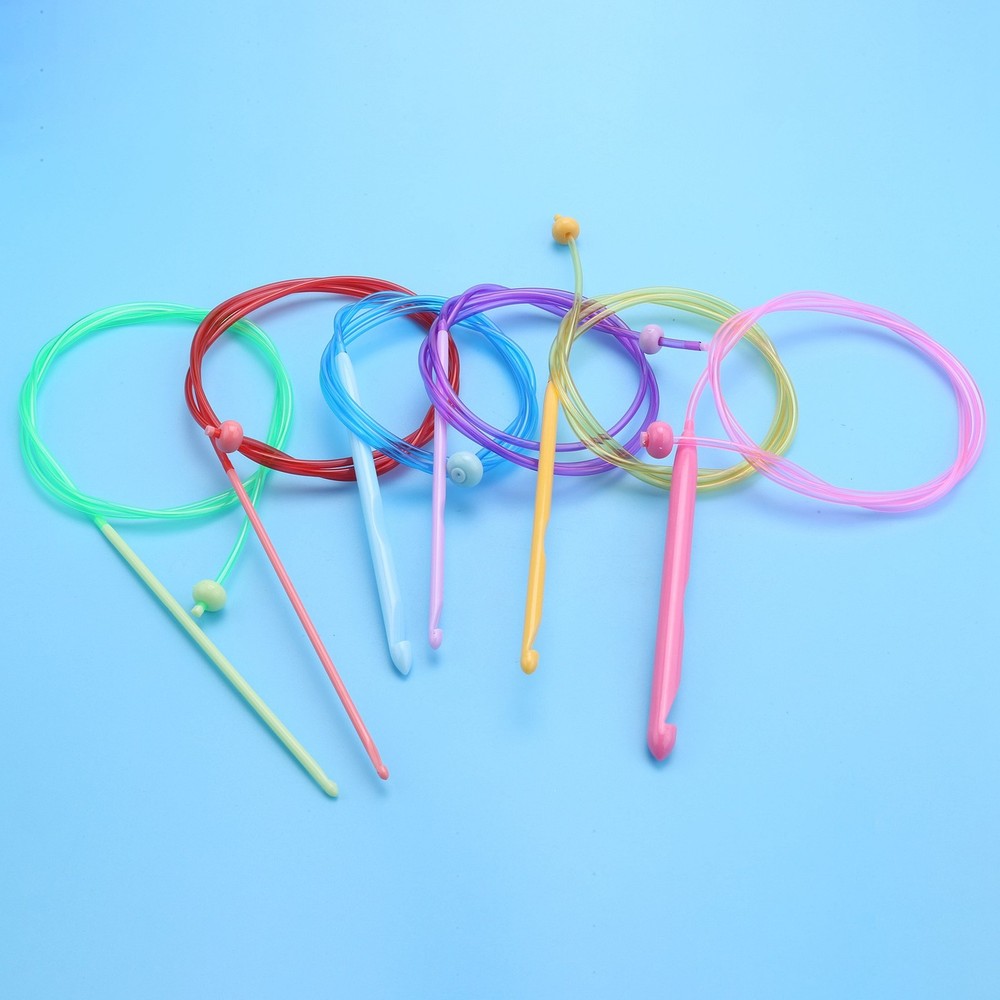 23 Pcs Tunisian Crochet Hook Set Include Plastic Cable Afghan Crochet Hook6433