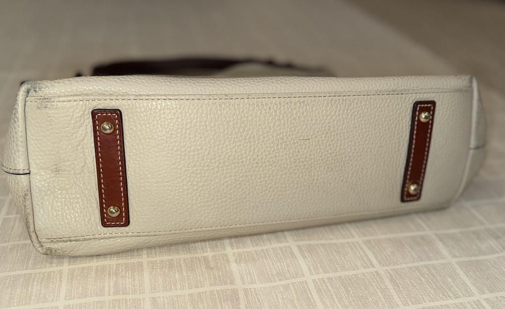 Dooney & Bourke Cooper Hobo Pebbled Bone Shoulder Bag