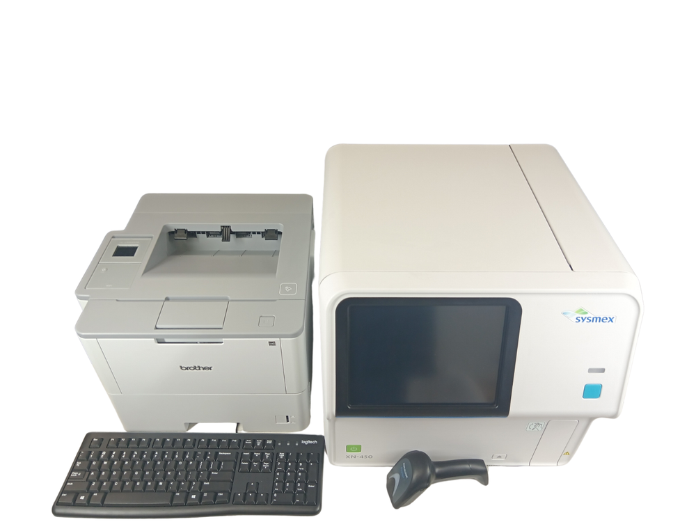 Sysmex XN-450, 6-part differential Hematology Analyzer with printer and scanner