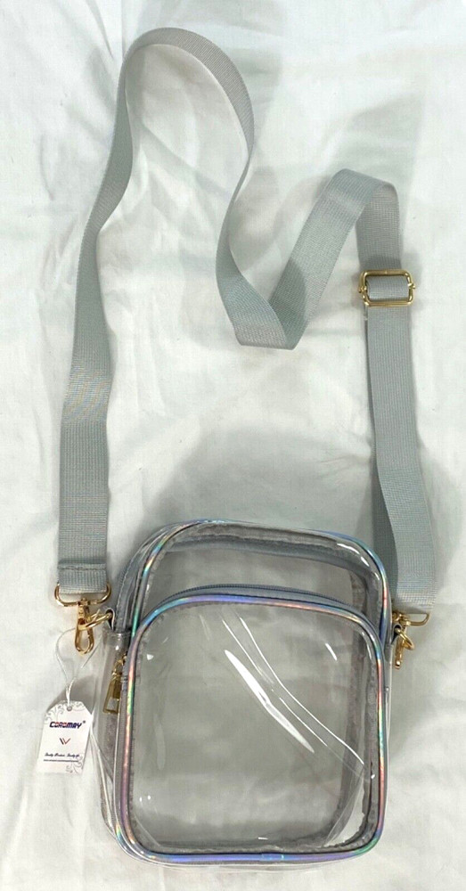 Valise clear mini backpack strap two zippered pockets great for stadium game da