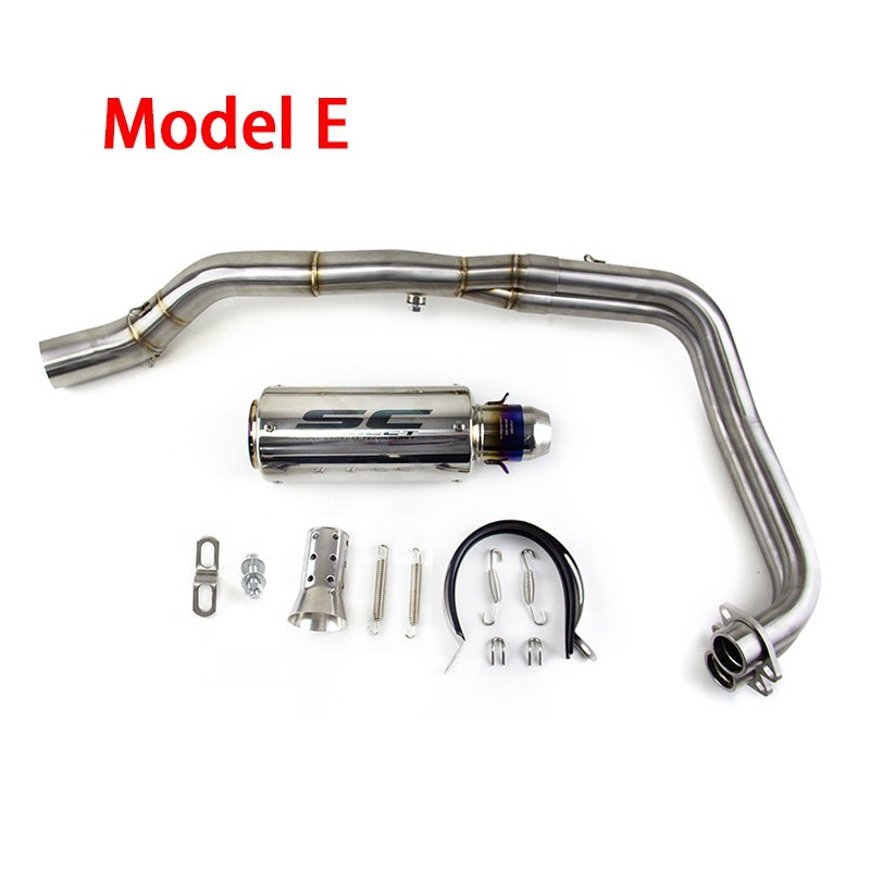 For Yamaha YZF R3 2015-2025 MT-03 Whole System Black Muffler Exhaust Header Pipe