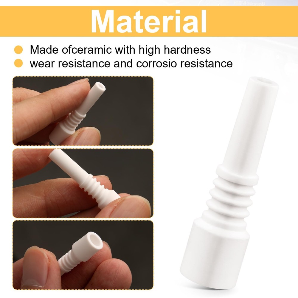 Sand Blaster Ceramic Nozzles Replacement Sandblasting Tips, 10mm Nectar Colle...
